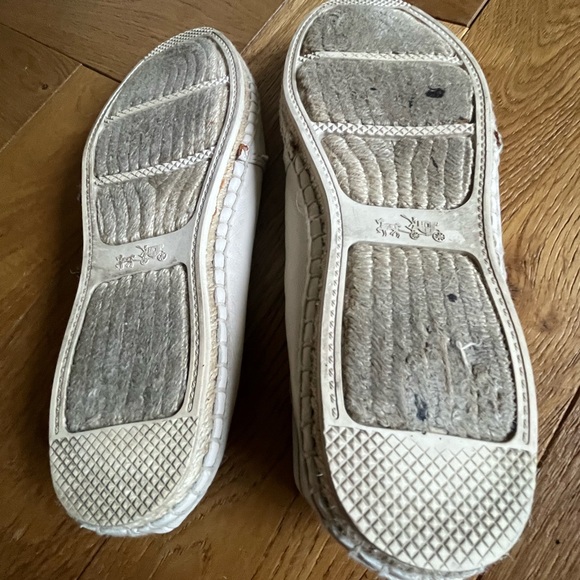 Coach Cream Leather Espadrilles, size 8.5 - Picture 4 of 5